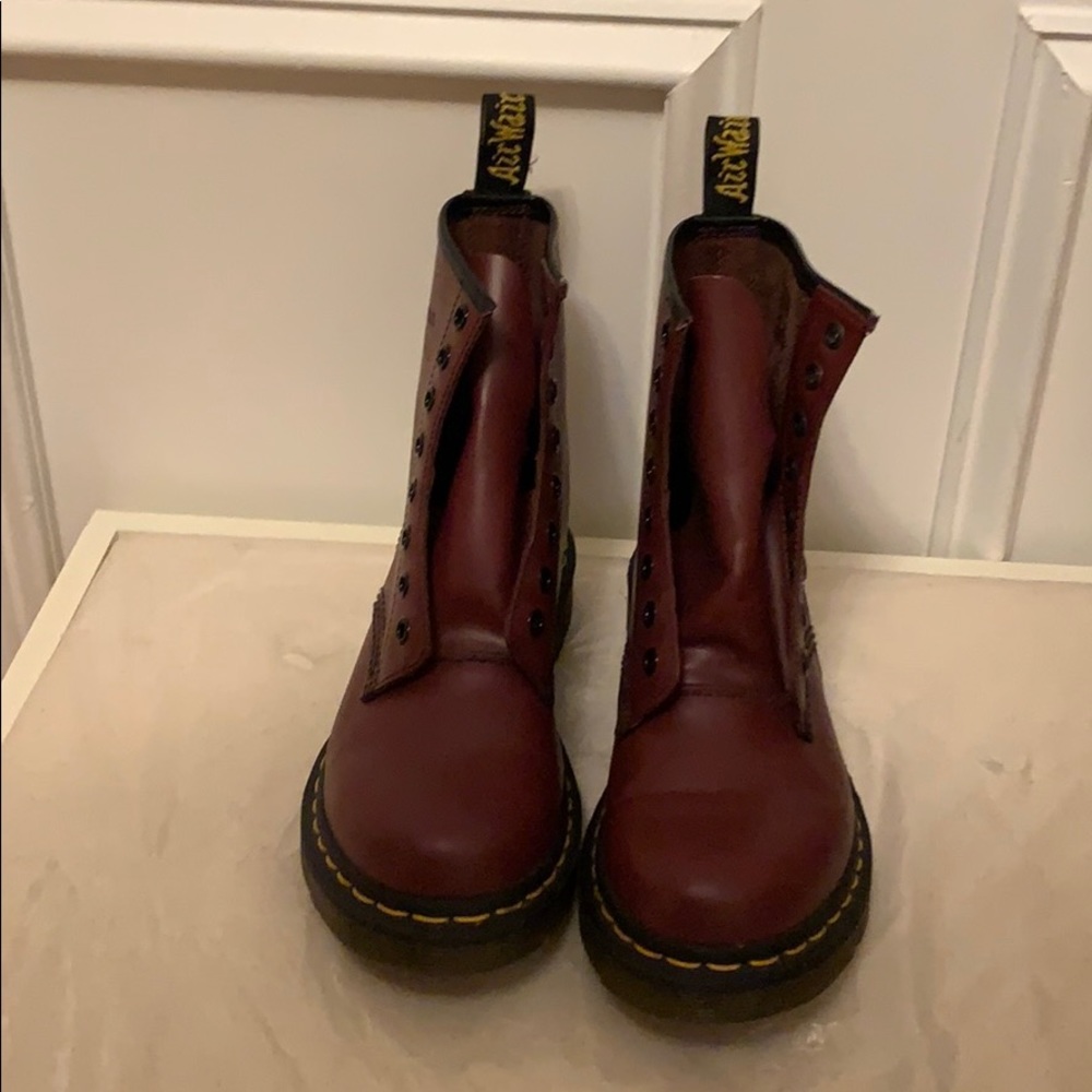 Maroon Dr Martens